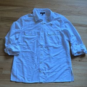 Elementz white button down blouse